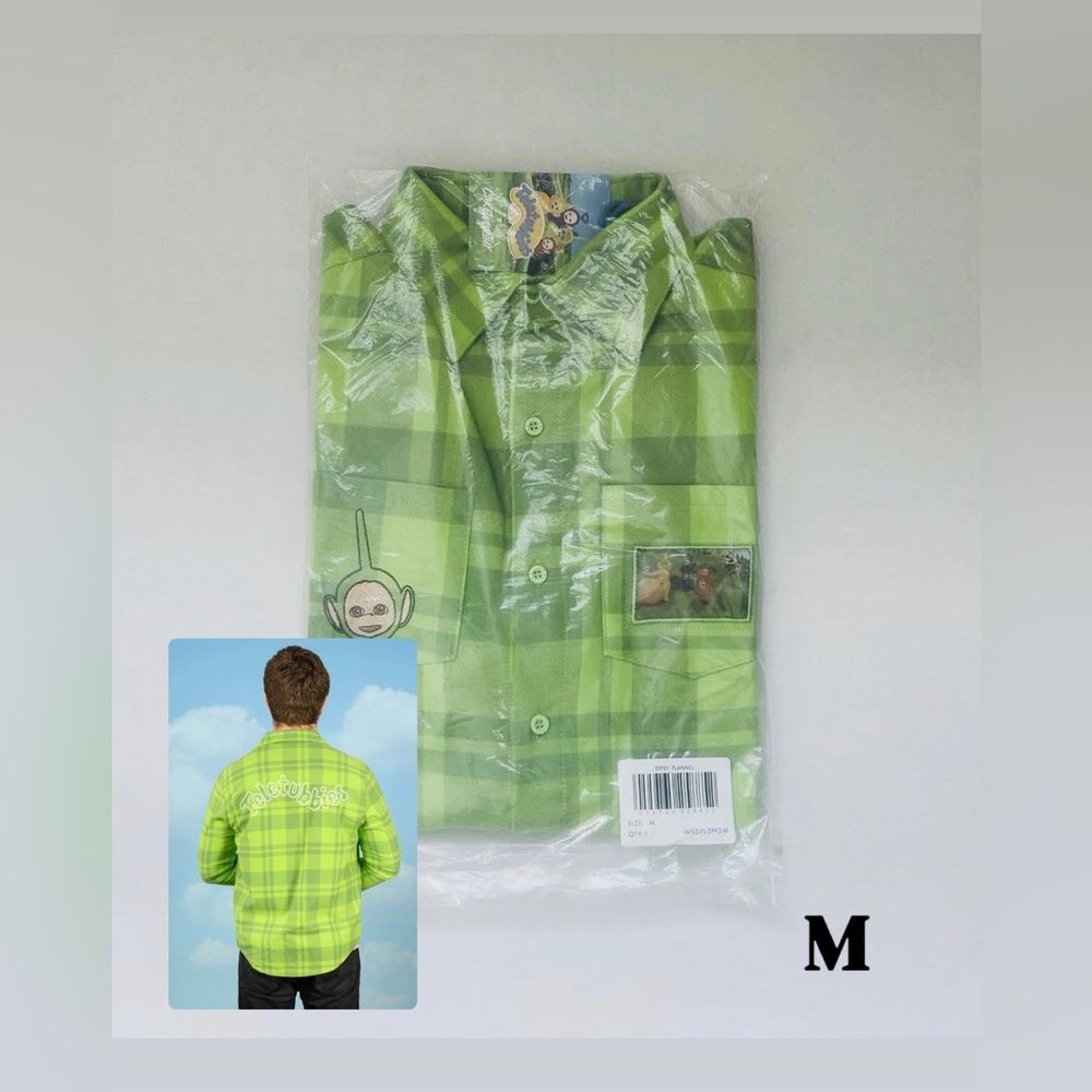 Cakeworthy Teletubbies Dipsy Flannel Unisex Size M